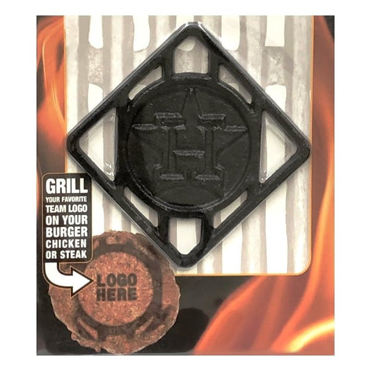 Pangea Houston Astros Cast Iron BBQ Meat Brander (4" x 4") Grill on Burgers, Chicken, Steaks - Dollar Fanatic