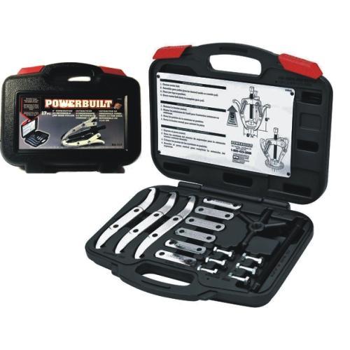 Performance Tool 6" Combination 2/3 Reversible Jaw Gear Puller Kit 648648 (17 PC) Includes Storage Case - Dollar Fanatic