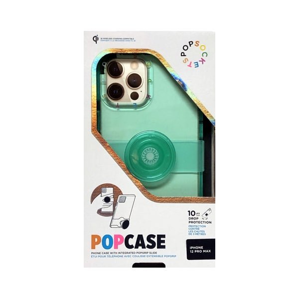 PopSocket iPhone 12 Pro Max PopCase Protective Phone Case with Integrated PopGrip Slide - Spearmint (Fits iPhone 12 Pro Max) - Dollar Fanatic