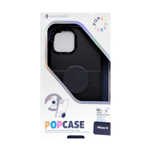PopSocket iPhone 13 PopCase Protective Phone Case with Integrated PopGrip Slide - Bunny Black (Fits iPhone 13) - Dollar Fanatic
