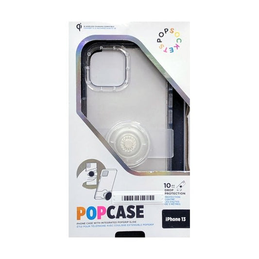 PopSocket iPhone 13 PopCase Protective Phone Case with Integrated PopGrip Slide - Bunny Clear (Fits iPhone 13) - Dollar Fanatic