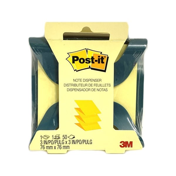 Post-it Note Dispenser with Note Pad - 50 Sheets (Select Color) - Dollar Fanatic