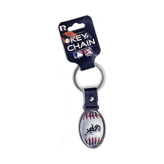 Rico Industries White Sox Baseball Keychain (1 Count) - Dollar Fanatic