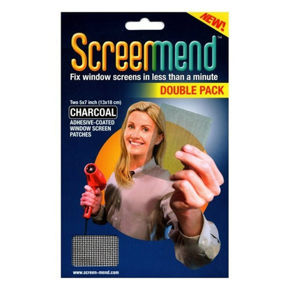 ScreenMend Window/Door Screen Repair Patches - Charcoal (2 Pack) Fix Screens in Less than a Minute - Dollar Fanatic