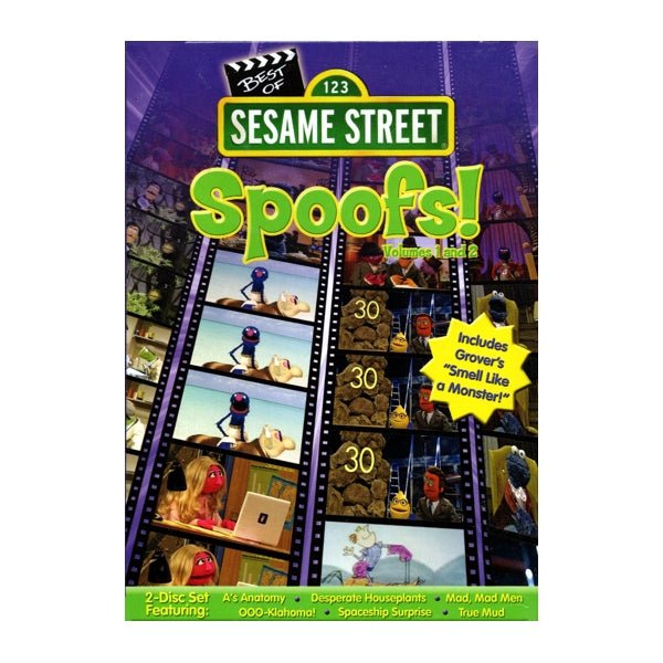 Sesame Street Spoofs - Volume 1 and 2 (2 - DVD Disc Set) Includes Grovers Smell Like a Monster - Dollar Fanatic