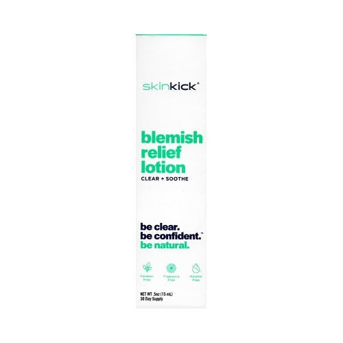 SkinKick Blemish Relief Lotion - Clear + Soothe (0.50 oz.) For All Skin Types - Dollar Fanatic