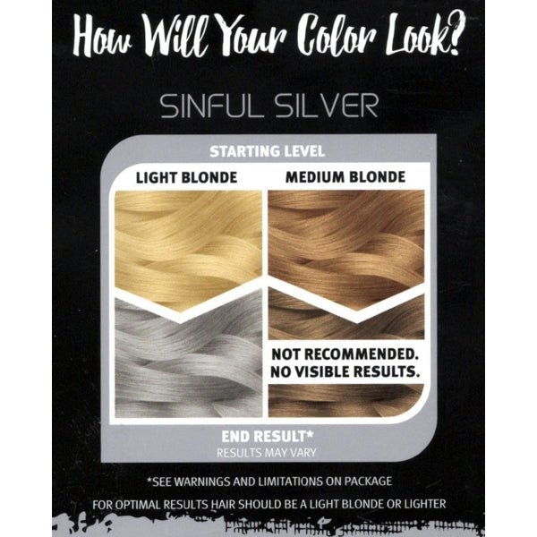 Splat Rebellious Colors Complete Hair Color Kit (Sinful Silver) Long Lasting Color - Dollar Fanatic