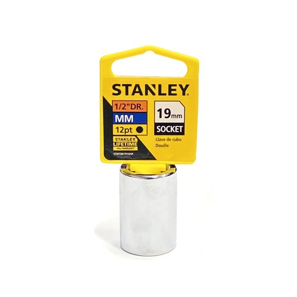 Stanley 1/2" Drive 12 Point Metric Socket - 19mm (STMT88791OSP) - Dollar Fanatic