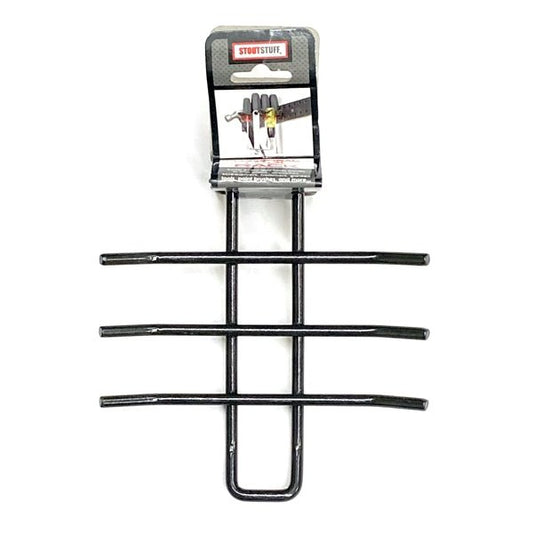 Stout Stuff Universal Utility Tool Storage Wire Rack Attachment - Charcoal Gray (6" x 6") For Modular Rail Organization Systems - Dollar Fanatic