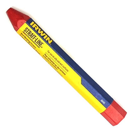 Strait - Line Red Marking Crayon - 66401 (1 Count) Works on Oily and Wet Surfaces - Dollar Fanatic