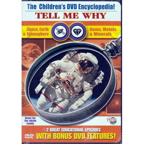 Tell Me Why - Space, Earth, Atmosphere & Gems, Metals, Minerals (Educational DVD) - Dollar Fanatic