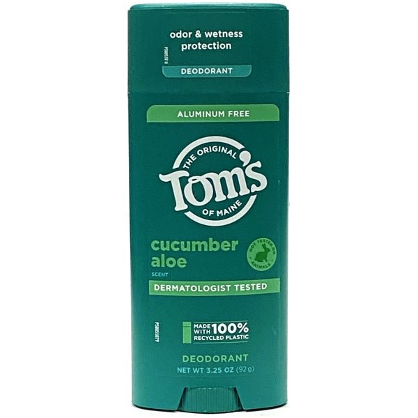 Tom's of Maine Aluminum - Free Deodorant - Cucumber Aloe (Net wt. 3.25 oz.) - Dollar Fanatic