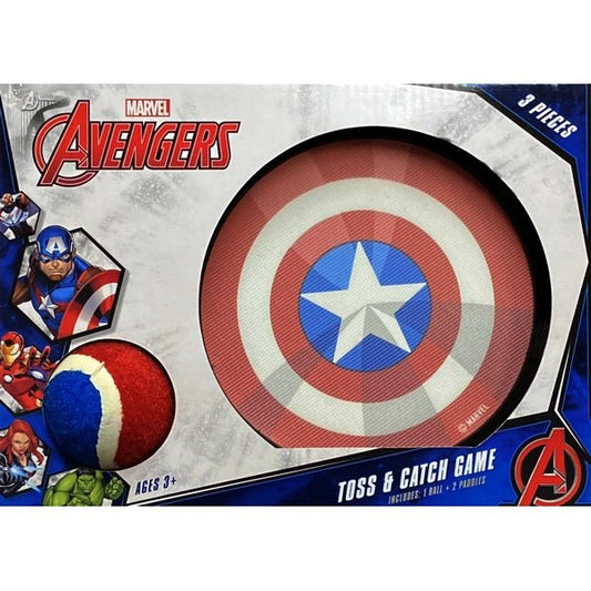 Toss and Catch Velcro 3 - Piece Game Set - Avengers (Indoor/Outdoor) For ages 3+ - Dollar Fanatic