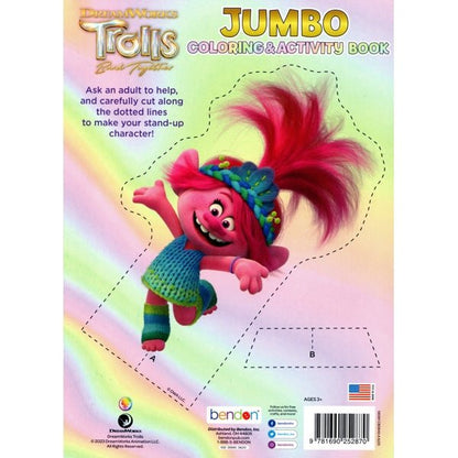 Trolls Band Together Jumbo Coloring & Activity Book (64 Pages) Tear and Share Pages - Dollar Fanatic