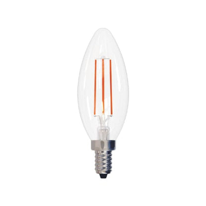 TW Lighting 3.5W Decorative B11 LED Filament Light Bulb - Clear Warm White (40W Equiv.) - Dollar Fanatic