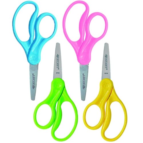 Westcott Blunt - tip 5" Scissors for Kids (Select Color) Right or Left - Handed - Dollar Fanatic