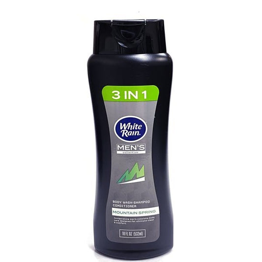 White Rain 3-in-1 Body Wash Shampoo Conditioner - Mountain Spring (Net 18 fl. oz.) - Dollar Fanatic