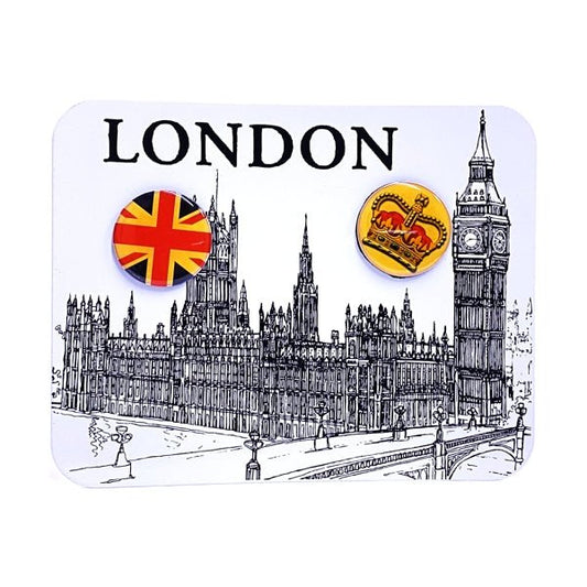 Your Zone Metal Photo/Memo Display Stand with 2 Magnets - Big Ben London UK (7.5" x 6") Tabletop Easel Display Design - Dollar Fanatic