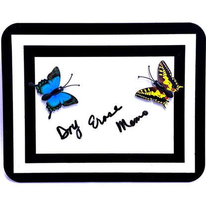 Your Zone Metal Photo/Memo Display Stand with 2 Magnets - Butterflies (7.5" x 6") Tabletop Easel Display Design - Dollar Fanatic