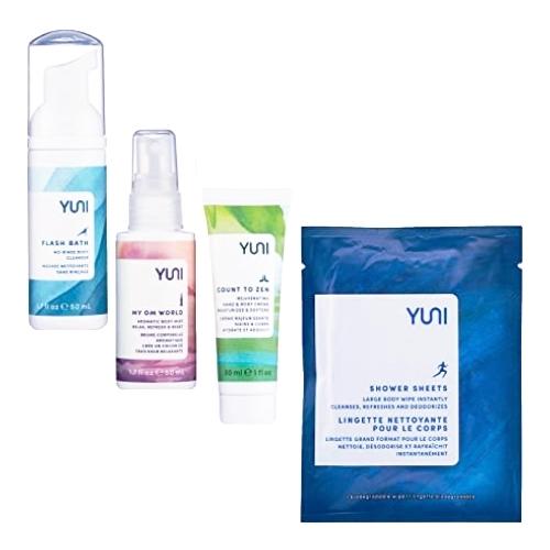 Yuni Beauty on The Run Travel Kit with Zipper Pouch (6-Piece Kit) - Dollar Fanatic