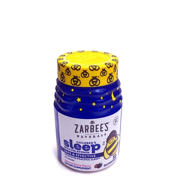 Zarbees Naturals Children's Sleep Vitamin Gummies with Melatonin - Berry (50 Gummies) Promotes Peaceful Sleep - Dollar Fanatic