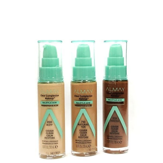 Almay Clear Complexion Liquid Foundation Makeup - 800 Caramel (Net 1.0 fl. oz.) - $5 Outlet