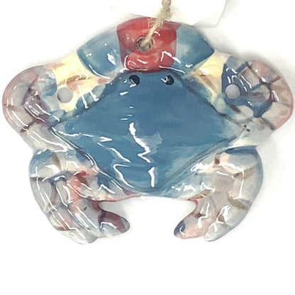 Blue Crab Ceramic Ornament (3.5 in,) - DollarFanatic.com