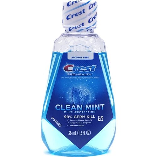 Crest Pro-Health Anti-gingivitis/Anti-plaque Multi-Protection Mouth Wash - Clean Mint (1.2 fl. oz.) Travel Size - DollarFanatic.com