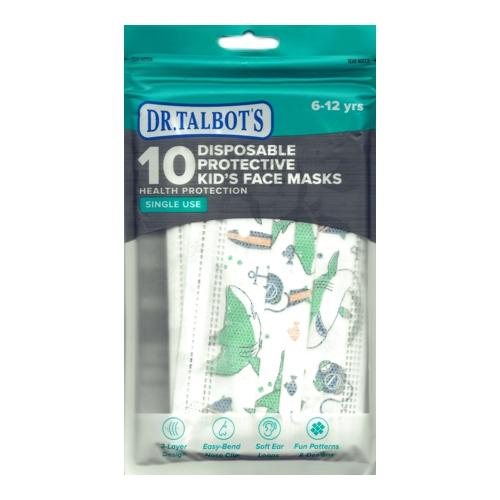 Dr. Talbot's Kids Three-Ply Disposable Protective Face Masks (10 Pack) Select Design - DollarFanatic.com