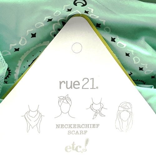 Etc. Neckerchief Bandana Scarf - Mint Green (42" x 42") - DollarFanatic.com