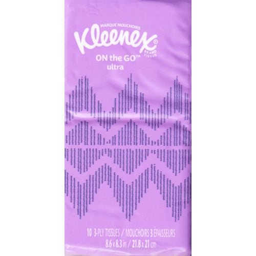 Kleenex 3-Ply Facial Tissues Pack (10 count) Pocket Travel Size - DollarFanatic.com