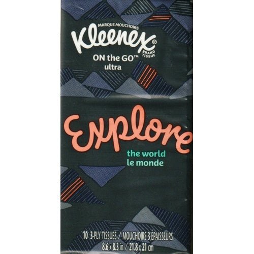 Kleenex 3-Ply Facial Tissues Pack (10 count) Pocket Travel Size - DollarFanatic.com