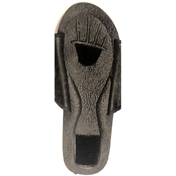 Livin' Loofah Adjustable Strap Slide Sandals with Loofah Inserts - Black (Select Unisex Size) Massages While Gently Exfoliating - DollarFanatic.com