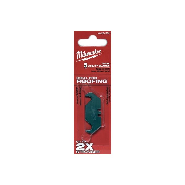 Milwaukee Hook Utility Blade Refills - 48-22-1932 (5 Pack) - DollarFanatic.com