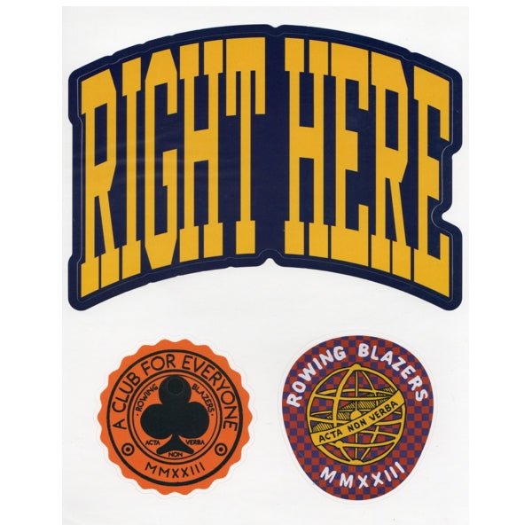 Rowing Blazers Stickers - A Club for Everyone (6 Sheets) - DollarFanatic.com