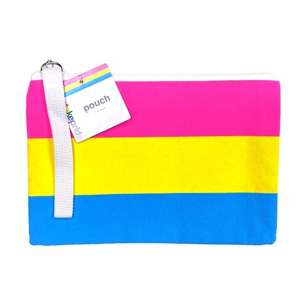 Take Pride Striped Canvas Wristlet Pouch (8.75" x 6") Select Style - $5 Outlet